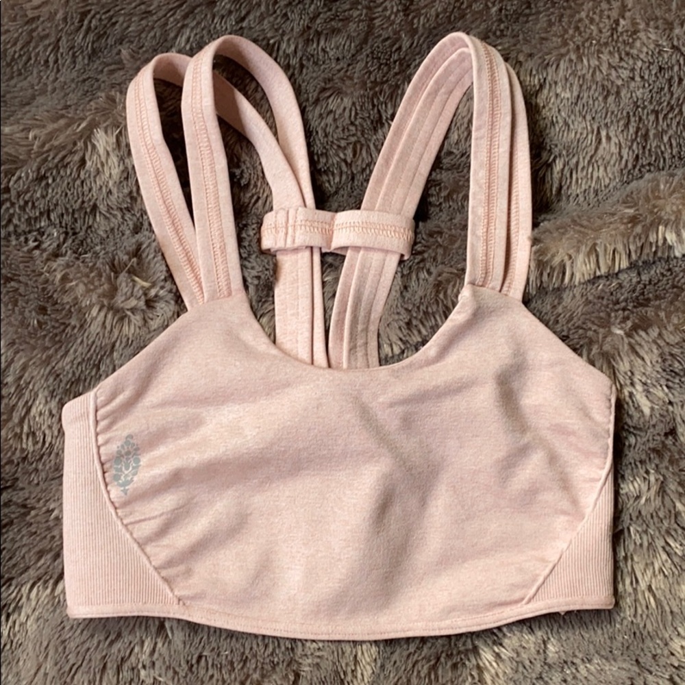 Free People On the Radar Sports Bra XS soft pink